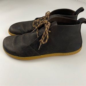 Vivo barefoot| Gobi III 100% Leather Chukka Ankle Lace Up Boot Brown 45M 11.5